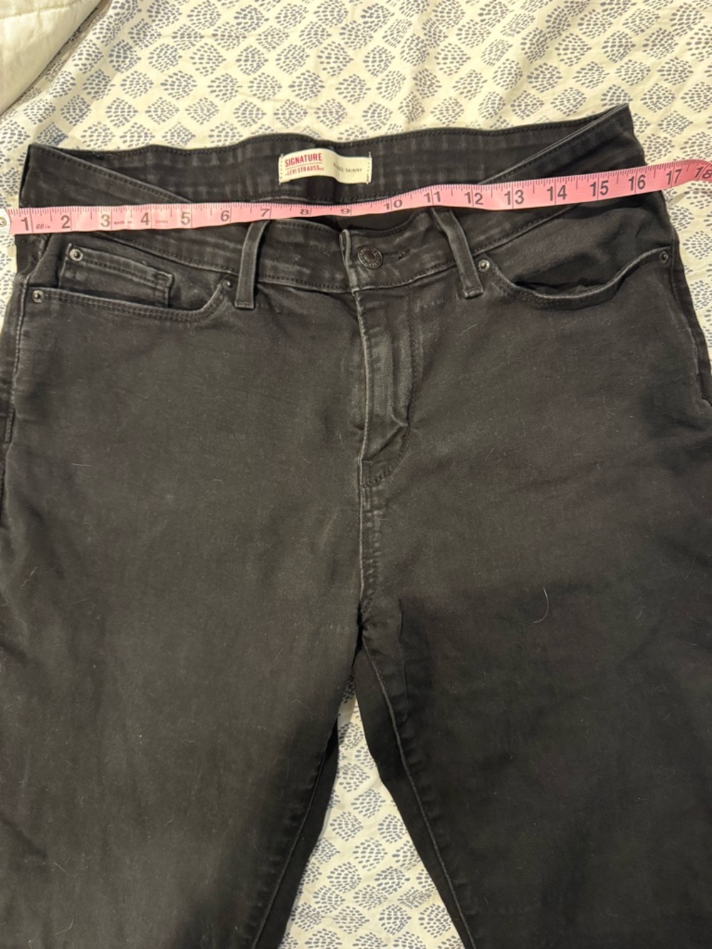 Signature by Levi Strauss Black Rise Skinny Jeans